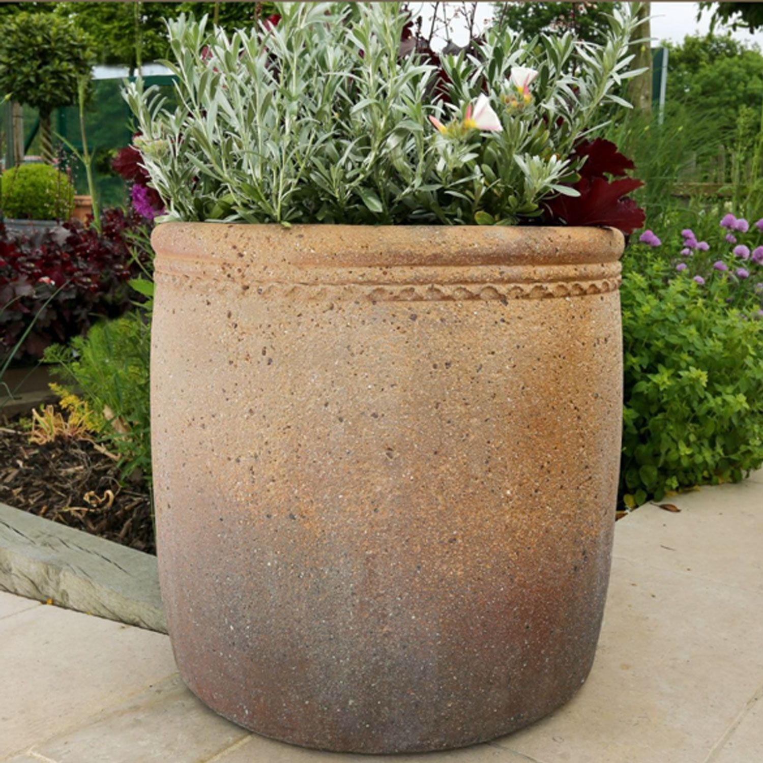 Old Ironstone Giant Round Pot D Cm X H Cm Rp Riverhill Garden